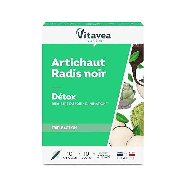 Vitavea - Detox Bien être du Foie Elimination - Complément Alimentaire, Digestion, Transit Intestinal, Draineur - Artichaut, 