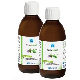 Nutergia Ergy-epur Complément alimentaire à base de Chardon-marie, Desmodium, Artichaut, Boldo, Oligoéléments.- Lot de 2 x 25