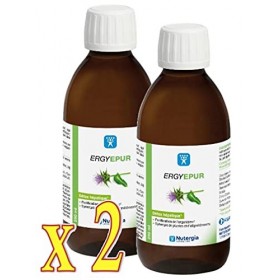 Nutergia Ergy-epur Complément alimentaire à base de Chardon-marie, Desmodium, Artichaut, Boldo, Oligoéléments.- Lot de 2 x 25