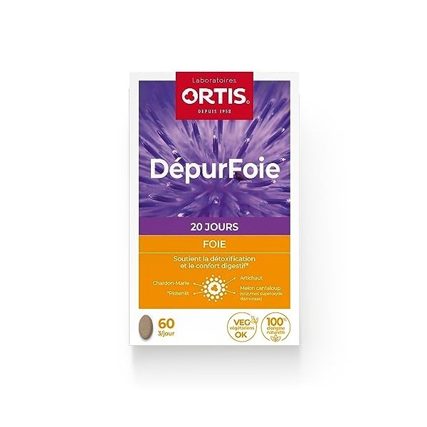 Ortis Laboratoires Depurfoie 60 Comprimés, Foie, Artichaut, Pissenlit