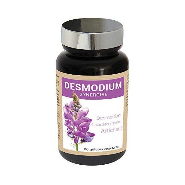 NUTRIEXPERT Desmodium Synergisé, Favorise la Digestion et Détox du Foie, Chardon Marie et Artichaut, Actifs 100% Origine Natu