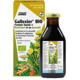 Salus Gallexier Bio - Complément Alimentaire Liquide à Base de Pissenlit et dArtichaut et 12 Extraits Végétaux - Facilite la