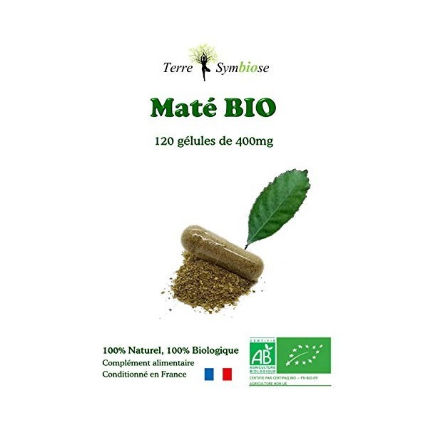 Maté Bio - 120 gélules de 400 mg