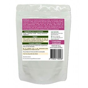 NAKURU | Artichaut | Gamme Équilibre | Fabriqué en France 90 Comprimés de 540mg / Poids Net: 48,6g 