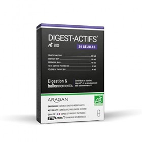 ARAGAN - Synactifs - Digestactifs Bio - Complément Alimentaire Digestion - Confort Digestif - Extraits de Fenouil, Artichaut 