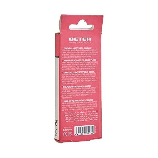 Beter Coupe-Ongles Manucure avec Réservoir, Gris