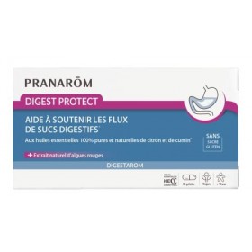 PRANARÔM - Digestarom - Digest Protect - Soutient Les Flux De Sucs Digestifs - Huiles Essentielles De Citron Et Cumin 100% Pu