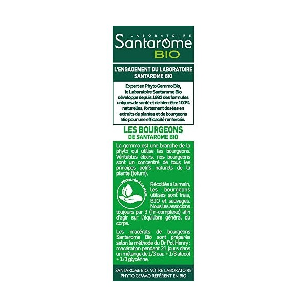 Santarome Bio - Confort Digestif Bio | Complément Alimentaire Détox et Digestion | Soutient le Métabolisme des Graisses & Glu