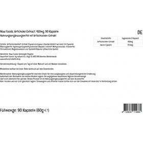 Now Foods, Artichoke Extract Extrait dArtichaut , 450mg, Standardisé en Cynarine, 90 Capsules végétaliennes, Testé en Labor