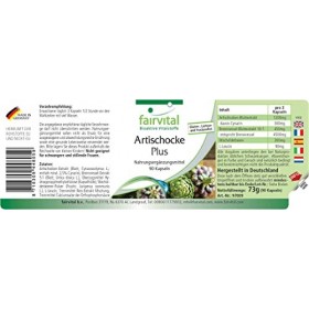 Fairvital | Artichaut Plus VEGAN - 90 capsules - avec lextrait dortie 10: 1 et genièvre