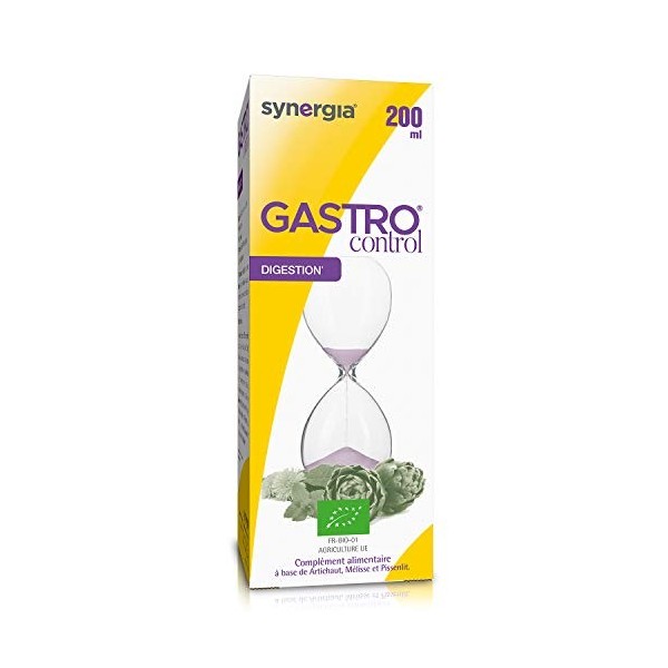 GASTROCONTROL 200ml | Contribue à une Digestion Sereine Grâce à lAssociation de Trois Plantes : Artichaut, Mélisse et Pissen