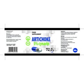 Extrait dartichaut 500mg 120 Vegan Capsules, 5% Cynarin, testé par un laboratoire tiers, sans gluten ni OGM