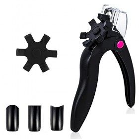 Coupe-Ongles en Acrylique, professionnel réglable en acier inoxydable Coupe-Ongles Kit, Coupe Faux Ongle Capsule pour Faux On