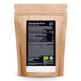 Biotiva Ashwagandha poudre bio 1000g - poudre de racine dAshwagandha - baie du sommeil - Ayurveda - ginseng indien - Withani
