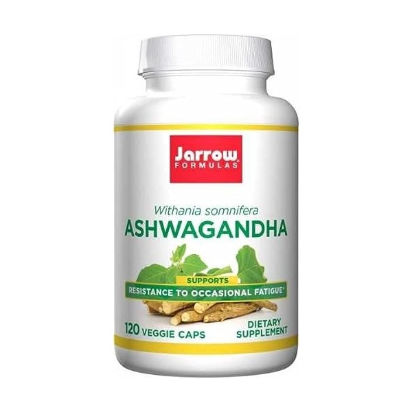 Jarrow Formulas, Ashwagandha Withania somnifera , 300mg, Hautement Dosé, 120 Capsules végétaliennes, Testé en Laboratoire, V