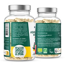 Ashwagandha Bio KSM-66 - Min 5% Withanolides - Dosage Clinique 600mg - 120 Gélules Vegan - Anti Stress Naturel - Aide Sommeil