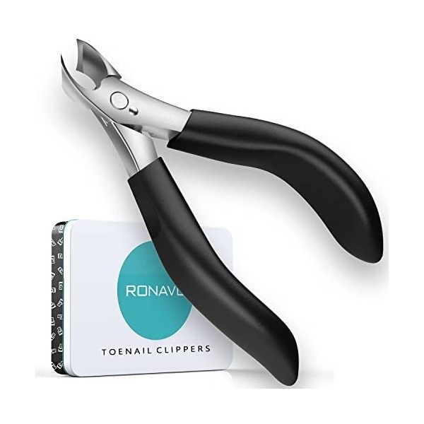 RONAVO Ensemble de coupe-ongles – Traitement des ongles incarnés et coupe-ongles pour ongles épais – Coupe-ongles professionn