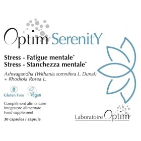 Ashwagandha - Rhodiola 30 gélules | Complément alimentaire Calme, Sérénité, Stress, Sommeil réparateur, fatigue | Optim Seren