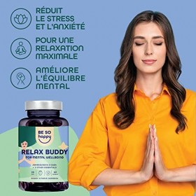 Ashwagandha Gummies 250mg | 60 Gummies| Pour le Stress et le Bien-être Mental | Avec Gaba, Rhodiola, et Vitamines B6 et B12 |