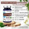 Ashwagandha bio GRANIONS | Complément alimentaire anxiété | Ashwagandha bio 1200mg avec KSM-66 + 5% de Withanolides | Anti st