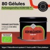 Ashwagandha Bio KSM-66 ® 80 Capsules | 600 mg | 30mg Withanolides | Withania Somnifera | Anti Stress - Sommeil - Energie | Ve