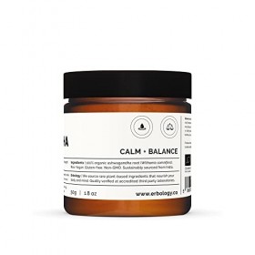 Poudre dAshwagandha 100% Bio 50 g - Aide au Sommeil - Directement de la Ferme - Crue, Végétalienne et Sans Gluten - Sans OGM