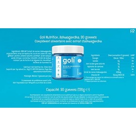 Goli Nutrition, Ashwagandha Gummies avec Vitamine D, 30 Gommes végétaliennes, Sans Gélatine, Testé en Laboratoire, Sans Glute