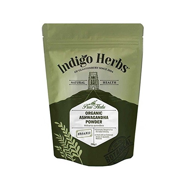 Indigo Herbs Ashwagandha en poudre Bio 250g