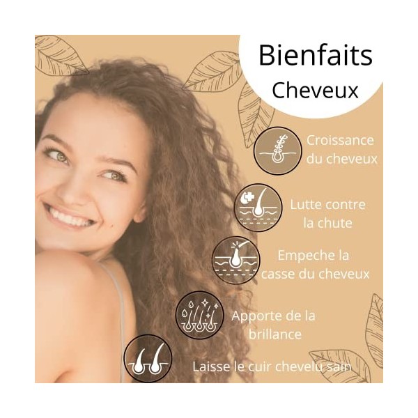 Poudre Ayurvédique de Ashwagandha naturelle 100g CosmEthics® 100% renforce le cuir chevelu et améliore la circulation pour u