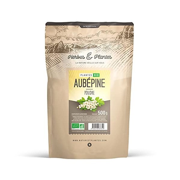 Aubépine Biologique en poudre - 500gr