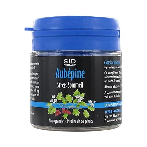 S.I.D Nutrition Stress Sommeil Aubépine 30 Gélules