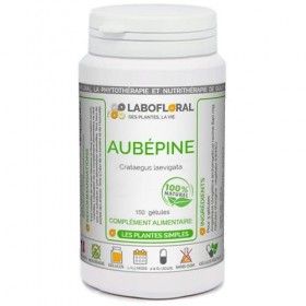 Aubépine Labofloral 150 gélules dosées à 245 mg - Complément alimentaire - Détente, sommeil, fonctions circulatoires - Fabriq