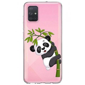Oihxse Silicone Crystal Coque pour Samsung Galaxy M11 Ultra-Thin Transparente Gel TPU Souple Etui Design Motif Mignon Panda P