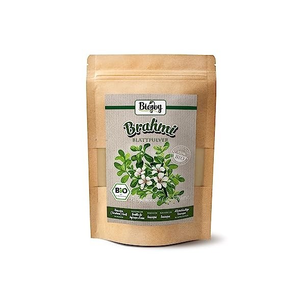 Biojoy Poudre de brahmi BIO 100 gr , brahmi moulu, naturelle