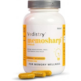LOGY Memosharp Capsules pour mémoire | Brahmi ayurvédique et naturel, Amla, Mandukparni, Yasthimadhu et Haldi