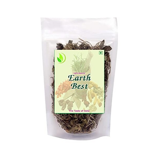 Earth Best Lot de 50 feuilles de Brahmi sèches 100 % naturelles, Neerbrahmi, hysope deau