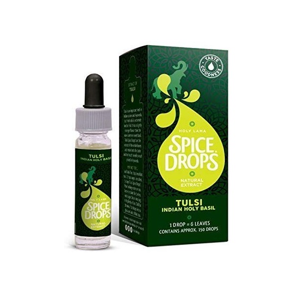 Holy Lama Natural Tulsi Holy Basil Extract – Great Taste Award Winning Holy Basil Spice Drops –Tulsi Holy Basil Oil Extract