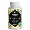 Boswellia Serrata Gélules 9.000mg 10:1-120 Gélules Végétalien DExtrait par Dose Quotidienne - 85% DAcide de Boswellia, 100%