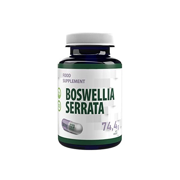 Boswellia Serrata 10:1 Extrait de Encens, Haute Concentation, 500mg Supplément Pour Soin des Articulations, 120 Gélules Vegan