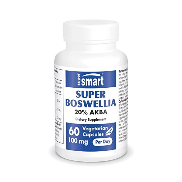 Super Boswellia - Aide à Retrouver Le Confort Articulaire - Anti-inflammatoire - Extrait de Boswellia Serrata Standardisé à 2