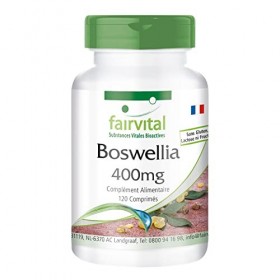 Fairvital | Boswellia Serrata 400mg - Extrait avec 65% dacides boswelliques - VEGAN - 120 comprimés