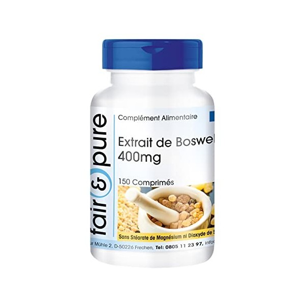 Fair & Pure® - Extrait de Boswellia 400mg 150 comprimés