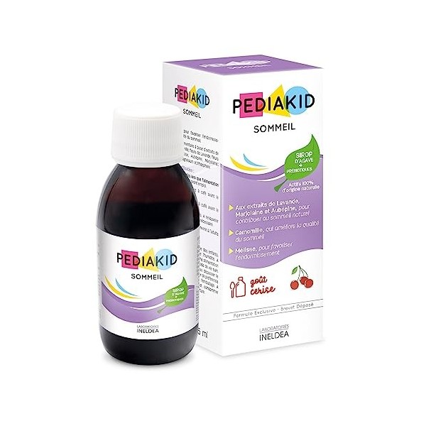 PEDIAKID - Complément Alimentaire Naturel Pediakid Sommeil - Formule Exclusive au Sirop dAgave - Améliore la Qualité du Somm