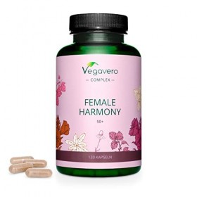 Ménopause Complex Vegavero® | 100% NATUREL & SANS HORMONES | Sauge, Onagre, Houblon, Camomille et Mélisse | Bouffées de Chale