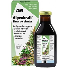 Salus Alpenkraft - Sirop Naturel Bronches et Toux - Soulage la Gorge et les Bronches - En Cas de Toux, Rhumes - 250 ml