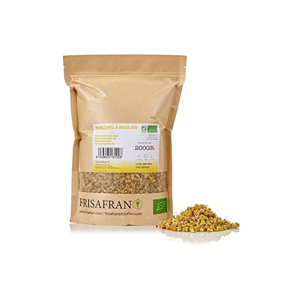 FRISAFRAN - Fleurs de Camomille en vrac BIO 200Gr 