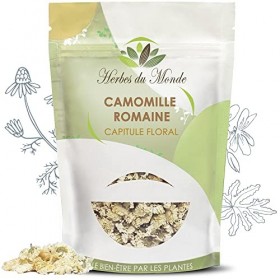 Tisane Camomille Romaine Fleur - Origine France - Infusion Détox Digestive Améliore le Sommeil - 40g