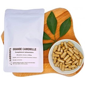 GRANDE CAMOMILLE Partenelle 200 gélules dosées à 400 mg gélule 100% végétale - complément alimentaire