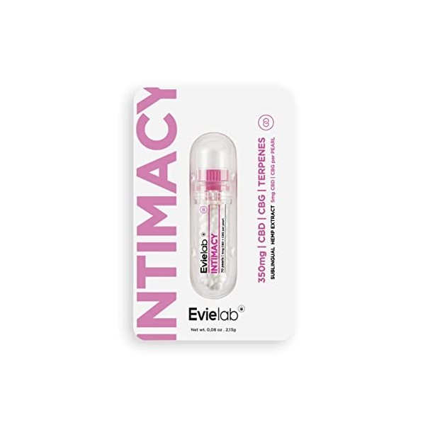 Micro perle sublinguale - Sensualité - 350mg - 100% Naturel - Vegan - Sans sucre - Fabriqué en France - INTIMACY - Evielab