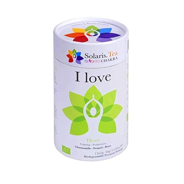 TISANE INFUSION VEGAN THÉ BIO CHAKRA DU CŒUR MÉLANGE ÉDIFIANT DE CAMOMILLE CITRONNELLE FENOUIL ROSE RÉCONFORTANT FAVORISE UNE